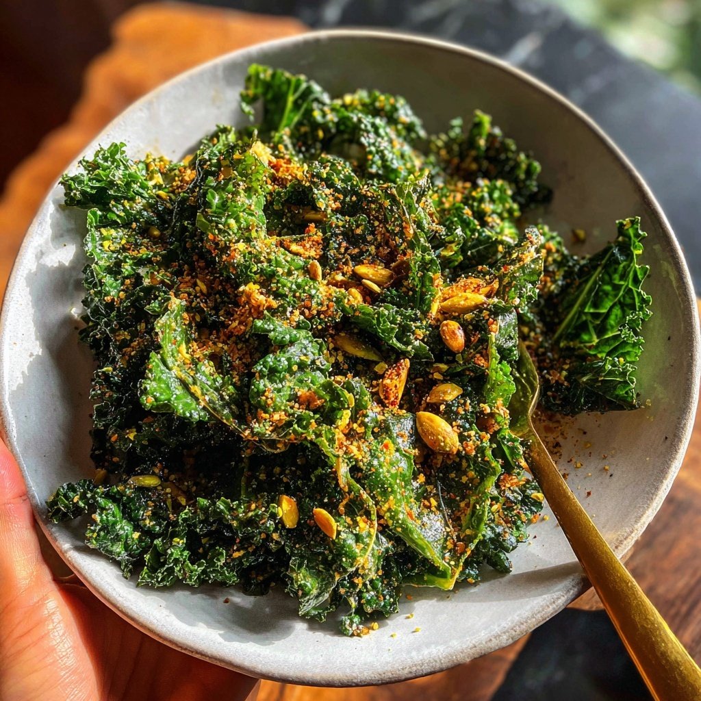 Parmesan-Pistazien-Kale-Salat