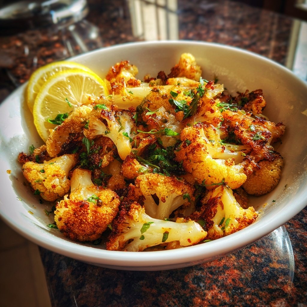 Blumenkohl Pfanne Mit Zitronen Saft