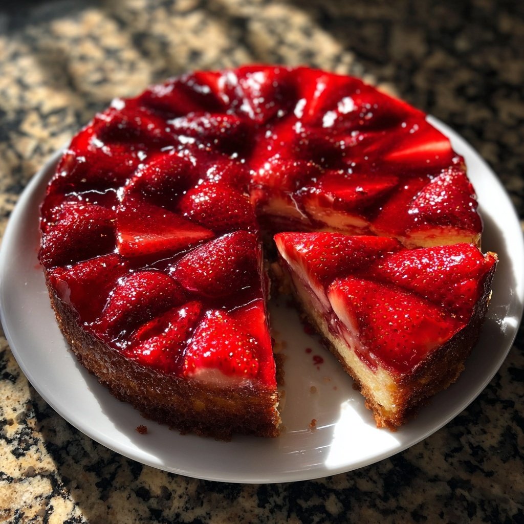 Erdbeer Kuchen Mit Fruchtspiegel