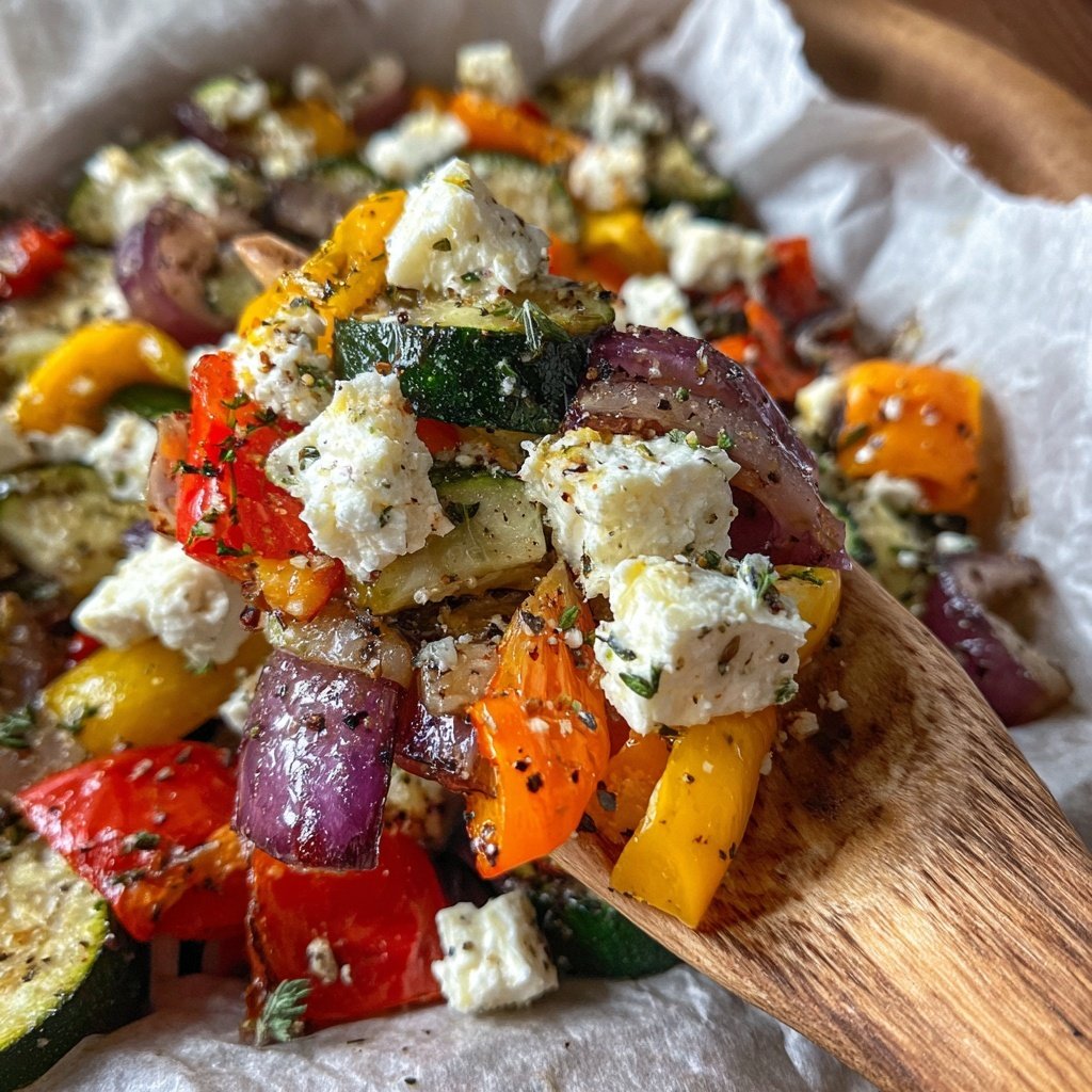 Gesund & Leicht Mediterrane Gemüsepfanne mit Feta