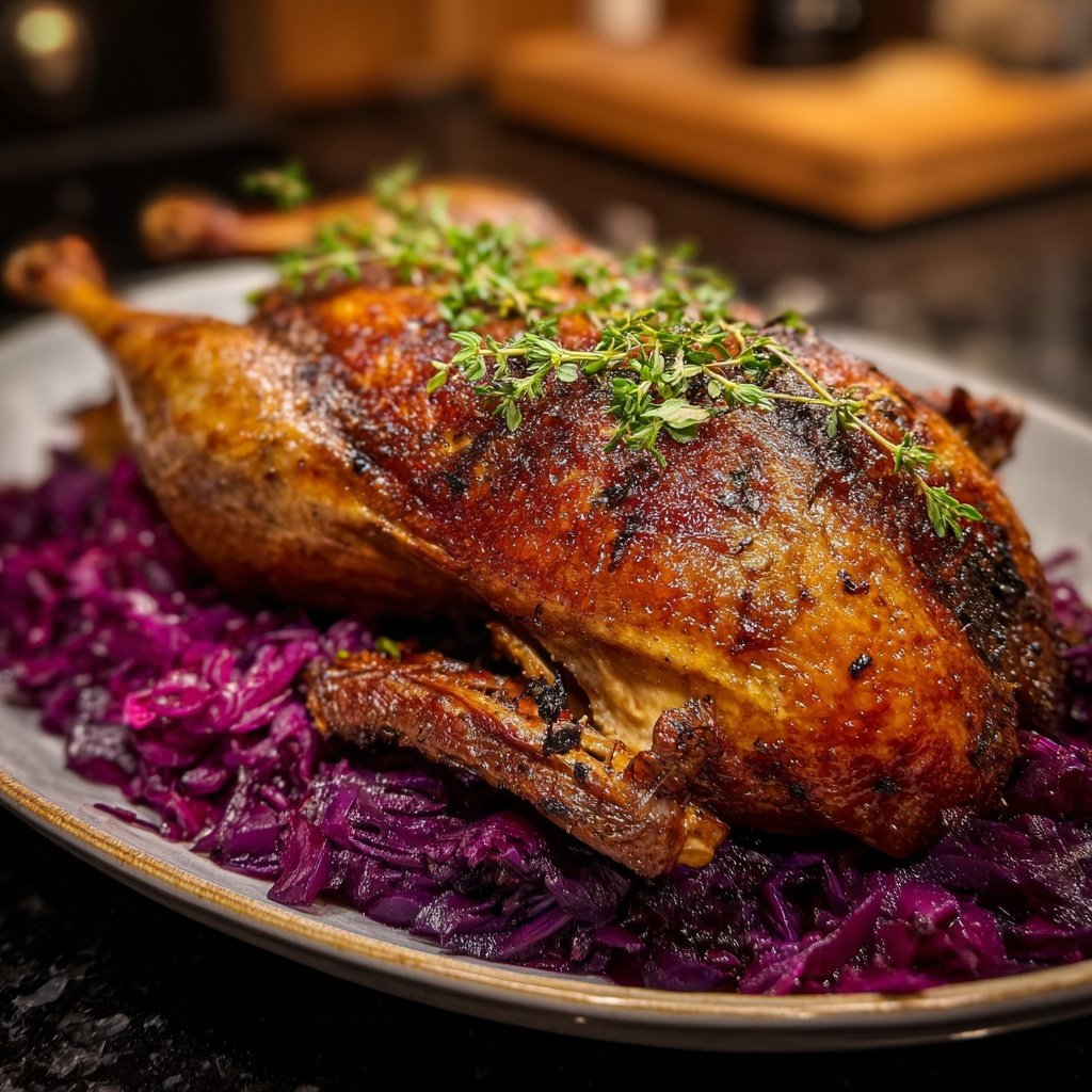 Saisonal & Festlich Weihnachtsgans mit Rotkohl