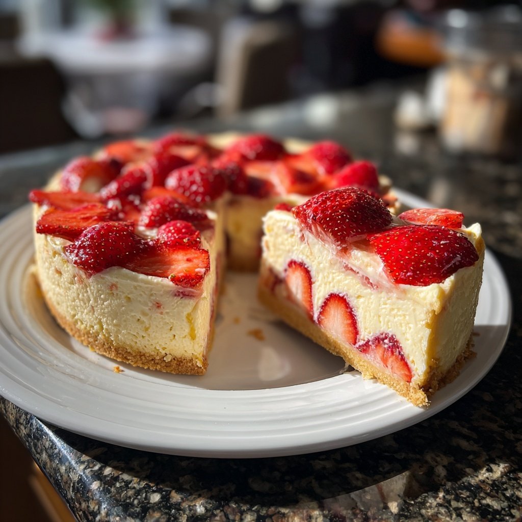 Saftiger Erdbeerkuchen Mit Vanillecreme