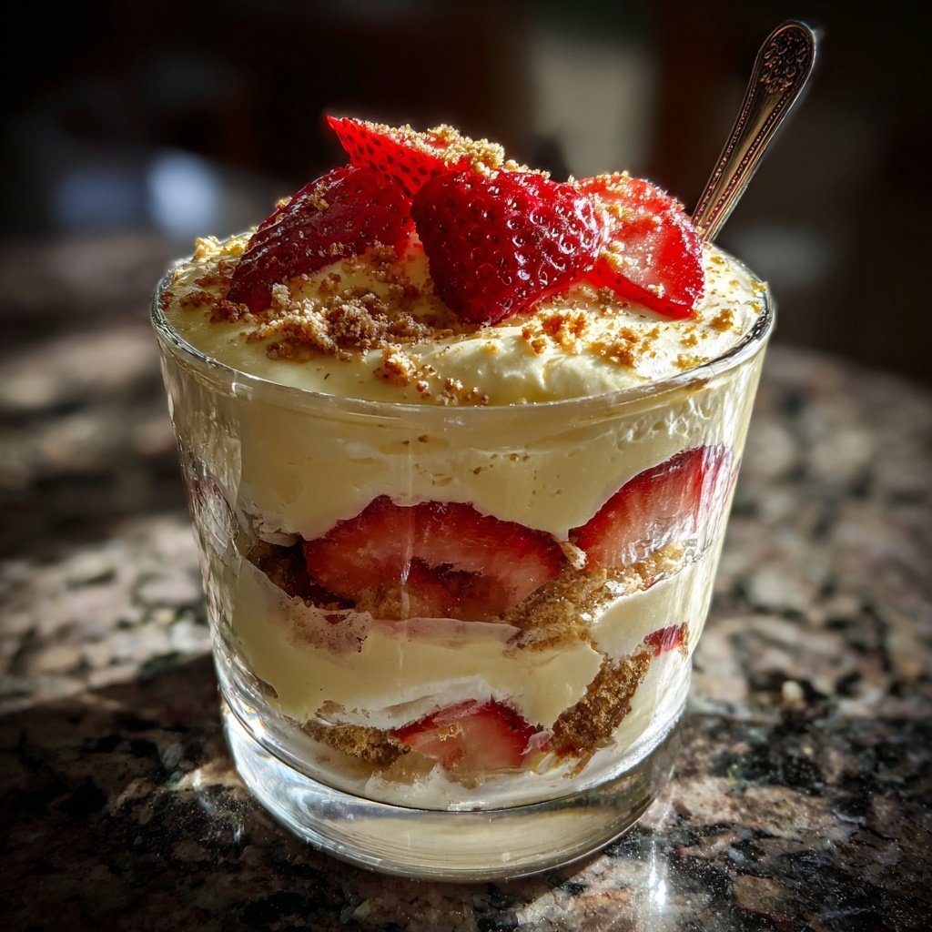 Erdbeer Tiramisu Im Glas