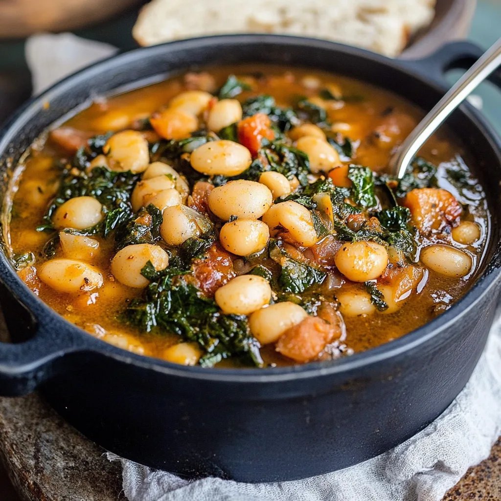 Ribollita: Toskanischer Bohneneintopf mit Grünkohl