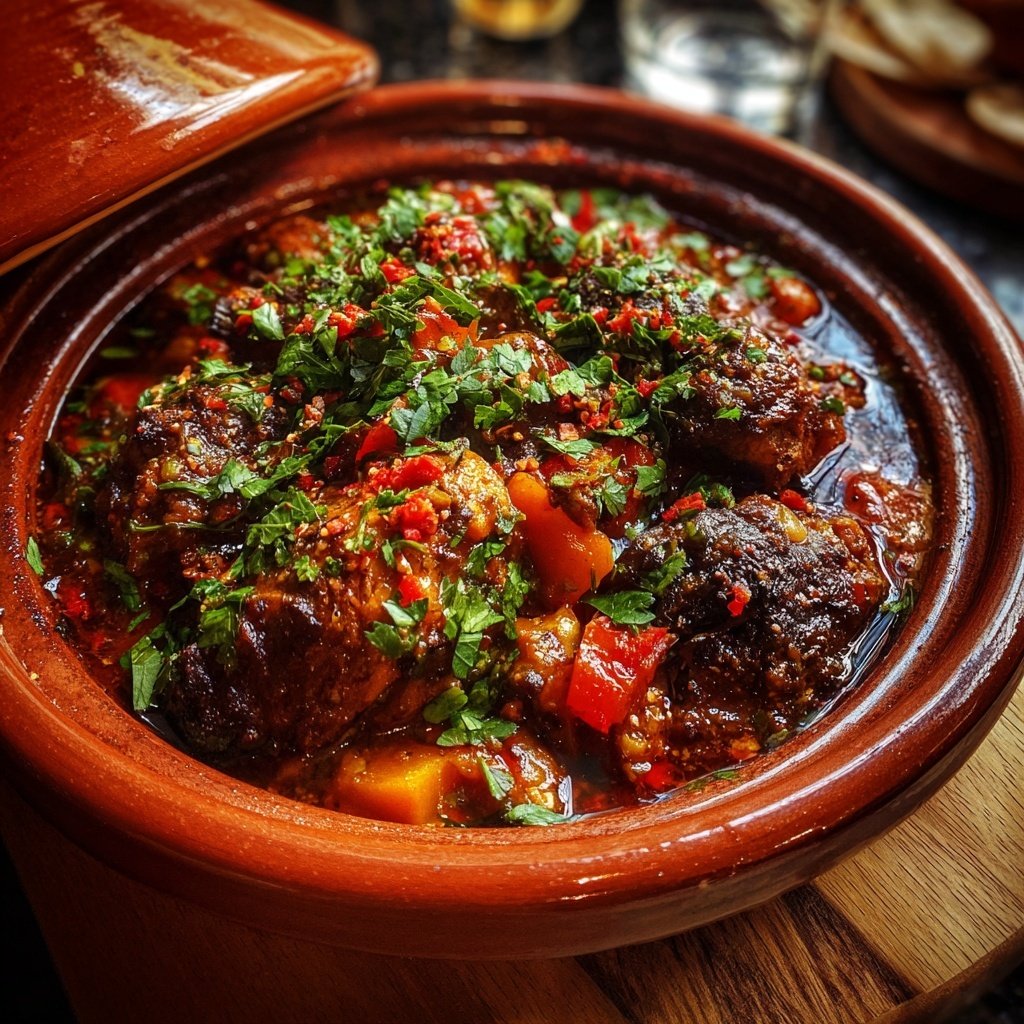 Internationale Küche Marokkanisches Hähnchen-Tagine