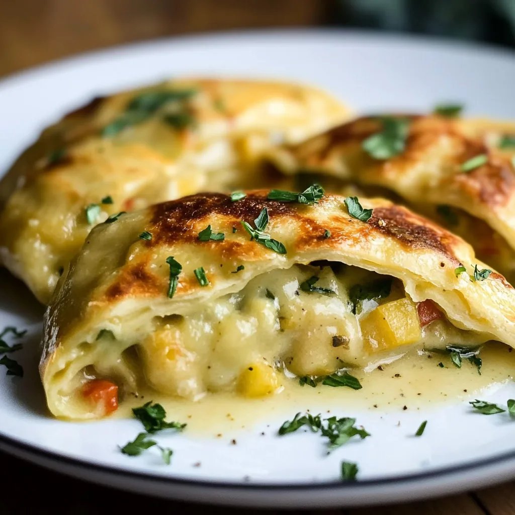 Gemüsestrudel mit Kräuterdip