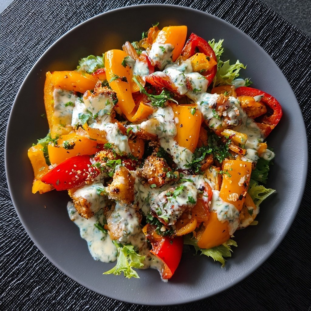 Reissalat Mit Paprika Zum Grillen