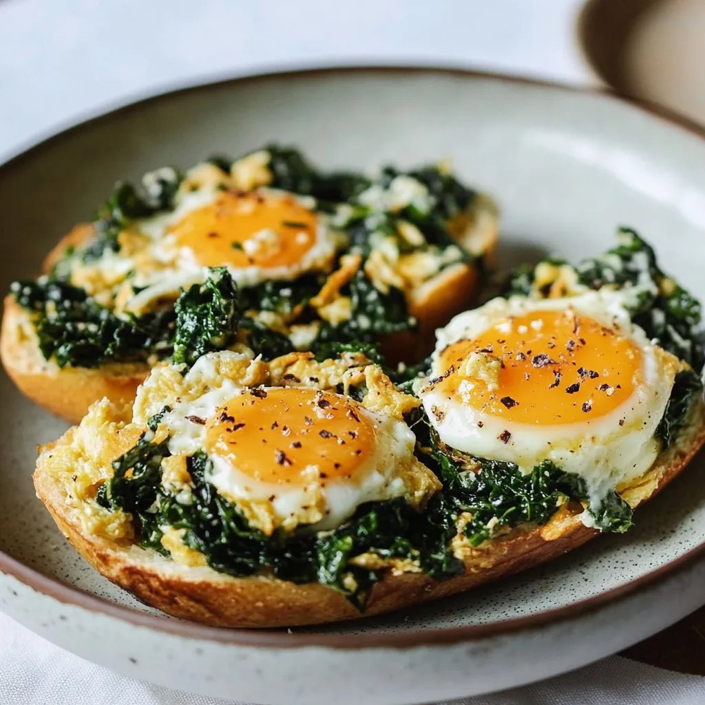 Oeufs brouillés au chou kale cuit